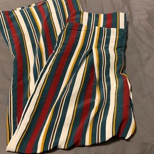 Stripped palazzo pants